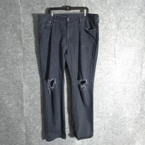 Levi Strauss 541 Athletic Fit Jeans Men Size 40x34 Dark Wash Distressed